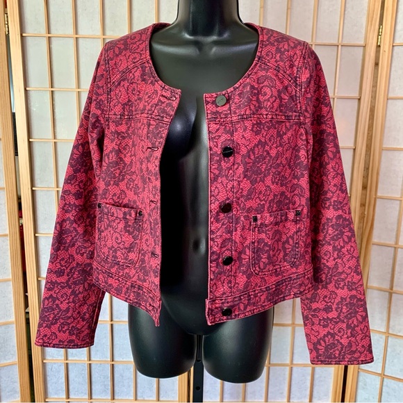 Sanctuary Jackets & Blazers - Sanctuary Floral Lace Print Jacket